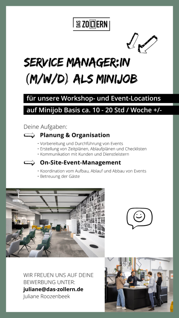 Stellenanzeige das zollern tamm service manager/in
